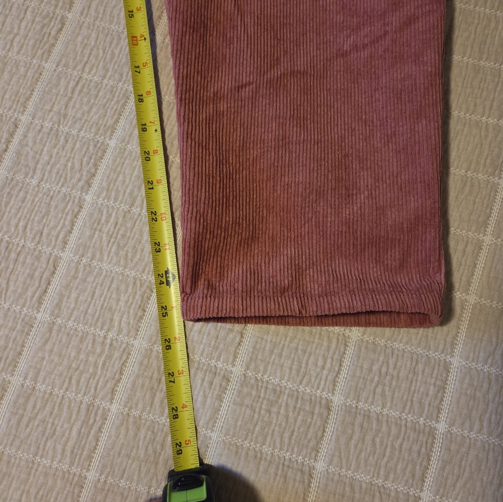 Lucy & Yak Pink/Red Corduroy Women's Pants - Picture 5 of 5